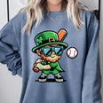 St Patricks Day Leprechaun Baseball Saint Paddys Boys Men Comfort Colors Sweatshirt Denim St Patricks Day Leprechaun Baseball Saint Paddys Boys Men Comfort Colors Sweatshirt Denim