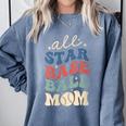 All Star Baseball Mom Comfort Colors Sweatshirt Denim