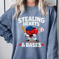 Stealing Hearts & Bases Valentine’s Day Baseball Love Comfort Colors Sweatshirt Denim Stealing Hearts & Bases Valentine’s Day Baseball Love Comfort Colors Sweatshirt Denim
