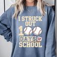 I Struck Out 100 Days Of School Baseball Fan Students Batter Premium Tri-Blend Comfort Colors Sweatshirt Denim I Struck Out 100 Days Of School Baseball Fan Students Batter Premium Tri-Blend Comfort Colors Sweatshirt Denim