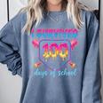 I Survived 100 Days Of School Baseball 100th Day Kids Girls Comfort Colors Sweatshirt Denim I Survived 100 Days Of School Baseball 100th Day Kids Girls Comfort Colors Sweatshirt Denim