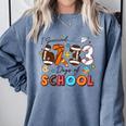 I Survived 67 33 Days Of School Baseball Basketball Football Comfort Colors Sweatshirt Denim I Survived 67 33 Days Of School Baseball Basketball Football Comfort Colors Sweatshirt Denim