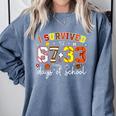 I Survived 6733 Days Baseball Football Basketball 100 Days Comfort Colors Sweatshirt Denim I Survived 6733 Days Baseball Football Basketball 100 Days Comfort Colors Sweatshirt Denim