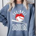 T-Ball Baseball Mom Teeball Mom Mother's Day 2024 Premium Comfort Colors Sweatshirt Denim T-Ball Baseball Mom Teeball Mom Mother's Day 2024 Premium Comfort Colors Sweatshirt Denim