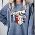 T-Ball Mimi Baseball Mom Game Day Comfort Colors Sweatshirt Denim