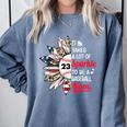 It Takes A Lot Of Sparkle To Be A Baseball Mom Comfort Colors Sweatshirt Denim