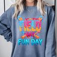 Teacher Kids Field Day 2026 Baseball Field Day Fun Day Comfort Colors Sweatshirt Denim Teacher Kids Field Day 2026 Baseball Field Day Fun Day Comfort Colors Sweatshirt Denim