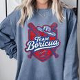 Team Boricua Puerto Rico Baseball Coqui Frog Pava Hat Fan Comfort Colors Sweatshirt Denim Team Boricua Puerto Rico Baseball Coqui Frog Pava Hat Fan Comfort Colors Sweatshirt Denim