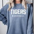 Tigers Baseball Inspired Comfort Colors Sweatshirt Denim Tigers Baseball Inspired Comfort Colors Sweatshirt Denim