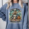 Tired Mom's Baseball Club Surviving On Snacks And Home Runs Comfort Colors Sweatshirt Denim Tired Mom's Baseball Club Surviving On Snacks And Home Runs Comfort Colors Sweatshirt Denim
