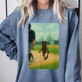 Tung Tung Tung Sahur Baseball Meme Comfort Colors Sweatshirt Denim Tung Tung Tung Sahur Baseball Meme Comfort Colors Sweatshirt Denim