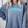 Upside Down Baseball Life Game Day Boys Girls Youth Comfort Colors Sweatshirt Denim