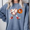 Valentine Baseball Heart Sport Love Valentines Day Boys Kids Comfort Colors Sweatshirt Denim Valentine Baseball Heart Sport Love Valentines Day Boys Kids Comfort Colors Sweatshirt Denim