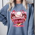 Valentine Baseball Lifestyle Home Plate Ice-Cream Drip Boys Comfort Colors Sweatshirt Denim Valentine Baseball Lifestyle Home Plate Ice-Cream Drip Boys Comfort Colors Sweatshirt Denim