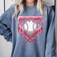 Valentines Baseball Boys Ice Cream Drip Heart Youth Kids Comfort Colors Sweatshirt Denim Valentines Baseball Boys Ice Cream Drip Heart Youth Kids Comfort Colors Sweatshirt Denim