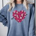 Valentine's Day Baseball Heart Softball Player Sports Lover Comfort Colors Sweatshirt Denim Valentine's Day Baseball Heart Softball Player Sports Lover Comfort Colors Sweatshirt Denim