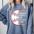 Warning Baseball Mom Will Yell Loudly Comfort Colors Sweatshirt Denim Warning Baseball Mom Will Yell Loudly Comfort Colors Sweatshirt Denim