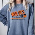 Wolves Baseball Team Baseball Mom Wolf Sports School Spirit Comfort Colors Sweatshirt Denim Wolves Baseball Team Baseball Mom Wolf Sports School Spirit Comfort Colors Sweatshirt Denim