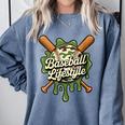 Women's Baseball Life Style 101 Apparel Youth Drip Baseball Boys Kid Comfort Colors Sweatshirt Denim Women's Baseball Life Style 101 Apparel Youth Drip Baseball Boys Kid Comfort Colors Sweatshirt Denim