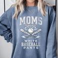 Women's Baseball Mom Moms Against Baseball Pants Proud Comfort Colors Sweatshirt Denim Women's Baseball Mom Moms Against Baseball Pants Proud Comfort Colors Sweatshirt Denim