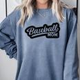 Women's Baseball Softball Baseball Mom Baseball Comfort Colors Sweatshirt Denim Women's Baseball Softball Baseball Mom Baseball Comfort Colors Sweatshirt Denim