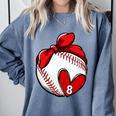 Womens Custom Baseball Mom Number 8 Heart For Mom Mommy Premium Comfort Colors Sweatshirt Denim Womens Custom Baseball Mom Number 8 Heart For Mom Mommy Premium Comfort Colors Sweatshirt Denim