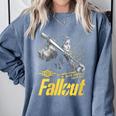 Women's Fallout TV Series Lucy Do Unto Others Baseball Bat Gamer Comfort Colors Sweatshirt Denim Women's Fallout TV Series Lucy Do Unto Others Baseball Bat Gamer Comfort Colors Sweatshirt Denim