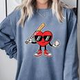 Women's Valentines Day Heart Baseball Player Sports Boys Kids Men Comfort Colors Sweatshirt Denim Women's Valentines Day Heart Baseball Player Sports Boys Kids Men Comfort Colors Sweatshirt Denim