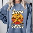 Youth Boy Baseball Jesus Saves Christian Baseball Religious Comfort Colors Sweatshirt Denim Youth Boy Baseball Jesus Saves Christian Baseball Religious Comfort Colors Sweatshirt Denim