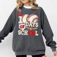 100 Days Of School Baseball 100th Day Of School Kids Teacher Comfort Colors Sweatshirt Pepper 100 Days Of School Baseball 100th Day Of School Kids Teacher Comfort Colors Sweatshirt Pepper