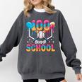 100 Days Of School Baseball Boys Ice Cream Drip 100th Day Comfort Colors Sweatshirt Pepper