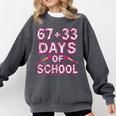 100 Days Of School Baseball Boys Six Seven Drip 100th Day Comfort Colors Sweatshirt Pepper