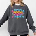 100 Days Of School Baseball Drip Ice Cream Costume Teachers Comfort Colors Sweatshirt Pepper