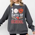 100 Days Of School Baseball Player Teacher Student Comfort Colors Sweatshirt Pepper 100 Days Of School Baseball Player Teacher Student Comfort Colors Sweatshirt Pepper