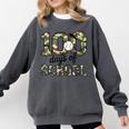 100 Days Of School Camo Baseball Camouflage For Kids Comfort Colors Sweatshirt Pepper