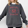 2024 Home Plate Social Club Softball Season Tee Baseball Mom Premium Comfort Colors Sweatshirt Pepper