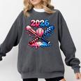 2026 American Flag Baseball Ice Cream Drip Bats Boys Comfort Colors Sweatshirt Pepper 2026 American Flag Baseball Ice Cream Drip Bats Boys Comfort Colors Sweatshirt Pepper