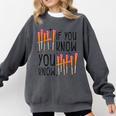 6 7 If You Know You Know Baseball Ice Cream Dip Comfort Colors Sweatshirt Pepper