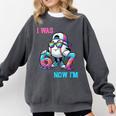 I Was 6 Now I'm 7 Baseball Birthday Drip Ice Cream Boy Comfort Colors Sweatshirt Pepper