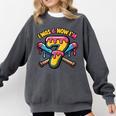 I Was 6 Now I'm 7 Dripping Ice Cream Baseball 67 Drip Comfort Colors Sweatshirt Pepper I Was 6 Now I'm 7 Dripping Ice Cream Baseball 67 Drip Comfort Colors Sweatshirt Pepper