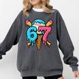 67 Baseball Ice Cream Drip Player Comfort Colors Sweatshirt Pepper 67 Baseball Ice Cream Drip Player Comfort Colors Sweatshirt Pepper