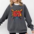 67 Sports Meme – Baseball Bats Number 6 7 Comfort Colors Sweatshirt Pepper 67 Sports Meme – Baseball Bats Number 6 7 Comfort Colors Sweatshirt Pepper