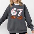 67 Trend Baseball Glove Number Style Comfort Colors Sweatshirt Pepper 67 Trend Baseball Glove Number Style Comfort Colors Sweatshirt Pepper