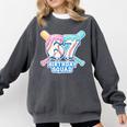 67th Birthday Squad Baseball Ice Cream Drip Birthday Squad Comfort Colors Sweatshirt Pepper