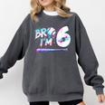 6th Birthday Boy Bro I'm 6 Year Old Baseball Ice Cream Drip Comfort Colors Sweatshirt Pepper 6th Birthday Boy Bro I'm 6 Year Old Baseball Ice Cream Drip Comfort Colors Sweatshirt Pepper