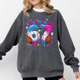 7th Birthday I Was 6 Now I'm 7 Baseball Ice Cream Drip Comfort Colors Sweatshirt Pepper 7th Birthday I Was 6 Now I'm 7 Baseball Ice Cream Drip Comfort Colors Sweatshirt Pepper