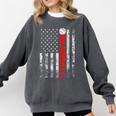 American Flag Baseball Team Baseball Player Baseball Comfort Colors Sweatshirt Pepper American Flag Baseball Team Baseball Player Baseball Comfort Colors Sweatshirt Pepper