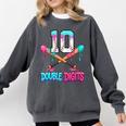 Baseball 10 Year Old Ice Cream Drip 10th Bday Double Digits Comfort Colors Sweatshirt Pepper Baseball 10 Year Old Ice Cream Drip 10th Bday Double Digits Comfort Colors Sweatshirt Pepper