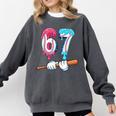 Baseball 67 Ice Cream Drip Six Seven Boys Comfort Colors Sweatshirt Pepper