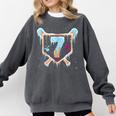 Baseball 7 Year Old Ice Cream Drip 7th Birthday Boy Number 7 Comfort Colors Sweatshirt Pepper Baseball 7 Year Old Ice Cream Drip 7th Birthday Boy Number 7 Comfort Colors Sweatshirt Pepper